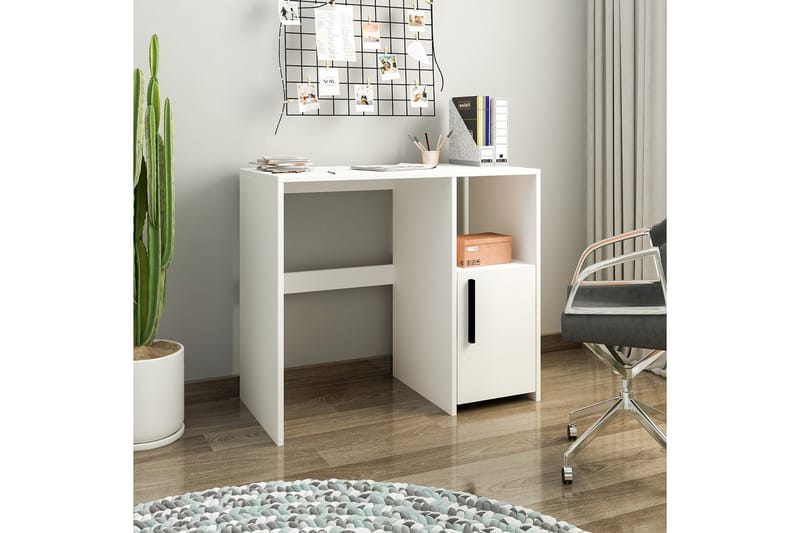 Brenn Kirjoituspöytä 45x90 cm - Valkoinen - Huonekalut - Pöytä & ruokailuryhmä - Työpöytä
 - Tietokonepöytä