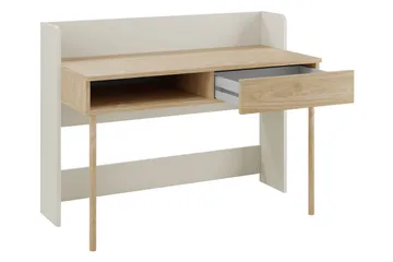 Buhan Kirjoituspöytä 60x124 cm - Beige / Ruskea - Huonekalut - Pöytä & ruokailuryhmä - Työpöytä - Tietokonepöytä