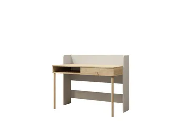 Buhan Kirjoituspöytä 60x124 cm - Beige / Ruskea - Huonekalut - Pöytä & ruokailuryhmä - Työpöytä - Tietokonepöytä