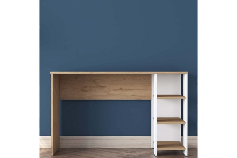 Caeton Kirjoituspöytä 45x120 cm - Punertavanvärinen puu/Valkoinen - Huonekalut - Pöytä & ruokailuryhmä - Työpöytä
 - Tietokonepöytä