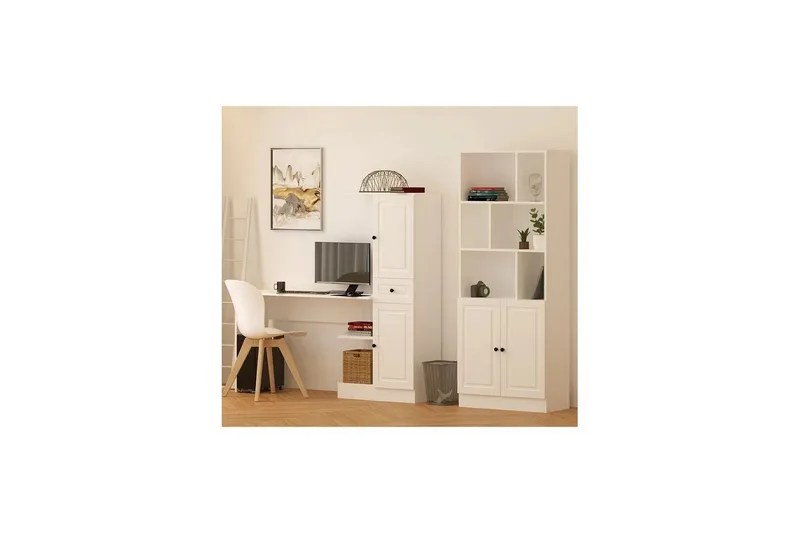 Ceyron Kirjoituspöytä 40x155 cm - Matta Valkoinen - Huonekalut - Pöytä & ruokailuryhmä - Työpöytä - Tietokonepöytä