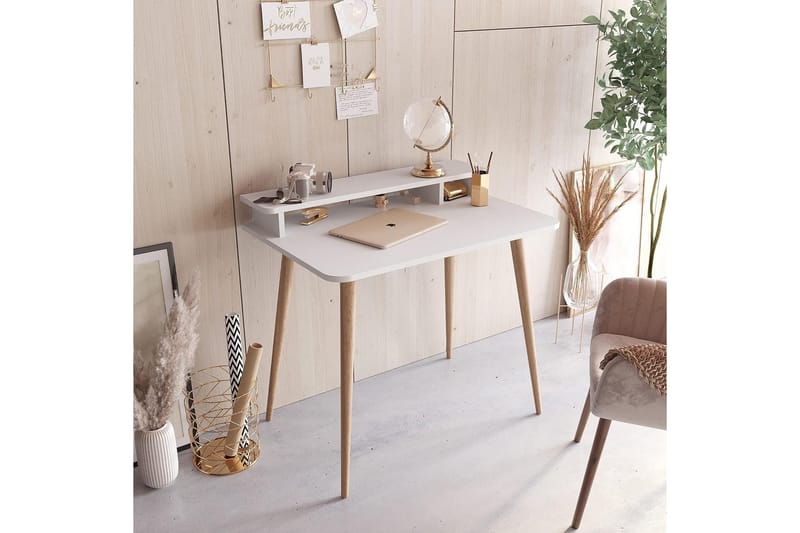 Deluxus Kirjoituspöytä 75x90 cm - Valkoinen - Huonekalut - Pöytä & ruokailuryhmä - Työpöytä
 - Tietokonepöytä