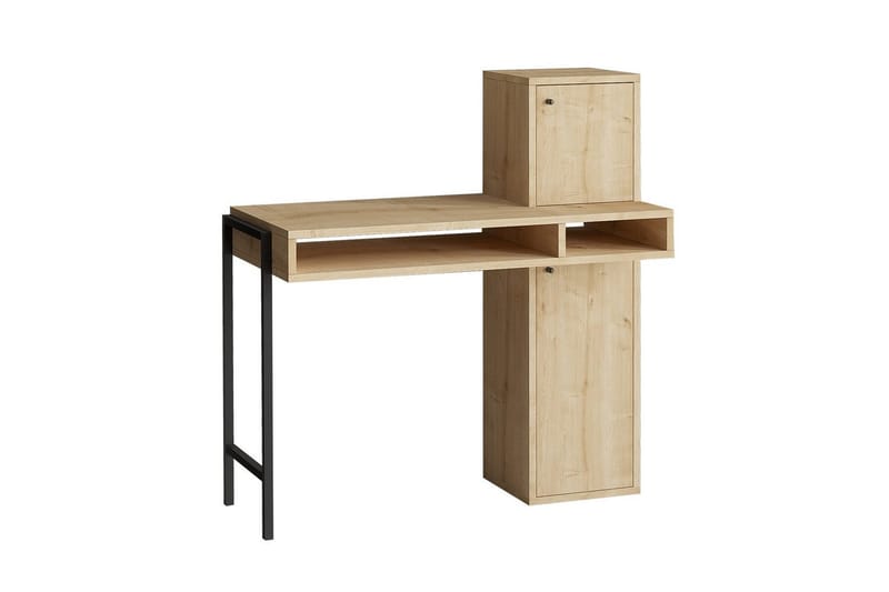 Dora Kirjoituspöytä 45x102 cm - Musta/Keskisävyinen puu - Huonekalut - Pöytä & ruokailuryhmä - Työpöytä
 - Tietokonepöytä