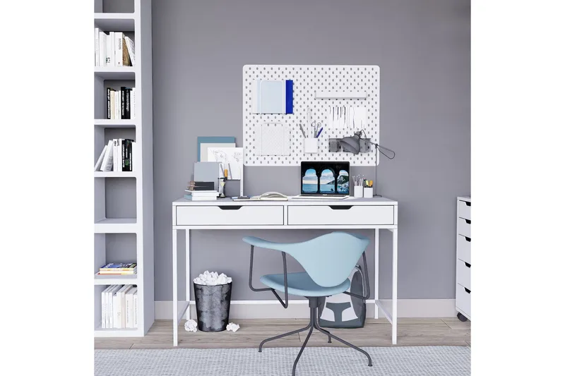 Durusu Kirjoituspöytä 55x120 cm - Valkoinen - Huonekalut - Pöytä & ruokailuryhmä - Työpöytä - Tietokonepöytä