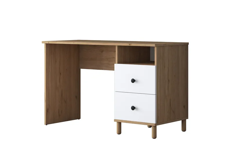 Eireann Kirjoituspöytä 50x120 cm - Pähkinäpuu/Valkoinen - Huonekalut - Pöytä & ruokailuryhmä - Työpöytä - Tietokonepöytä