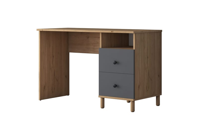 Eireann Kirjoituspöytä 50x120 cm - Pähkinäpuu/Antrasiitti - Huonekalut - Pöytä & ruokailuryhmä - Työpöytä - Tietokonepöytä
