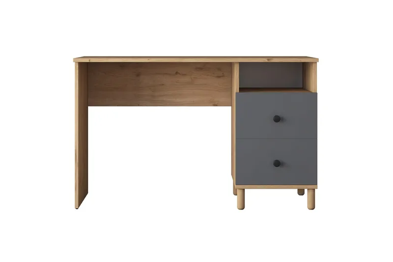 Eireann Kirjoituspöytä 50x120 cm, Pähkinäpuu/Antrasiitti