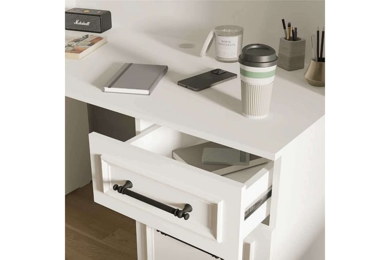Erylis Kirjoituspöytä 60x120 cm - Valkoinen - Huonekalut - Pöytä & ruokailuryhmä - Työpöytä
 - Tietokonepöytä