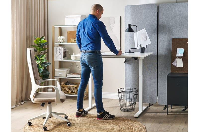 Faraday Työpöytä 60x120 cm - Valkoinen - Huonekalut - Pöytä & ruokailuryhmä - Työpöytä - Tietokonepöytä