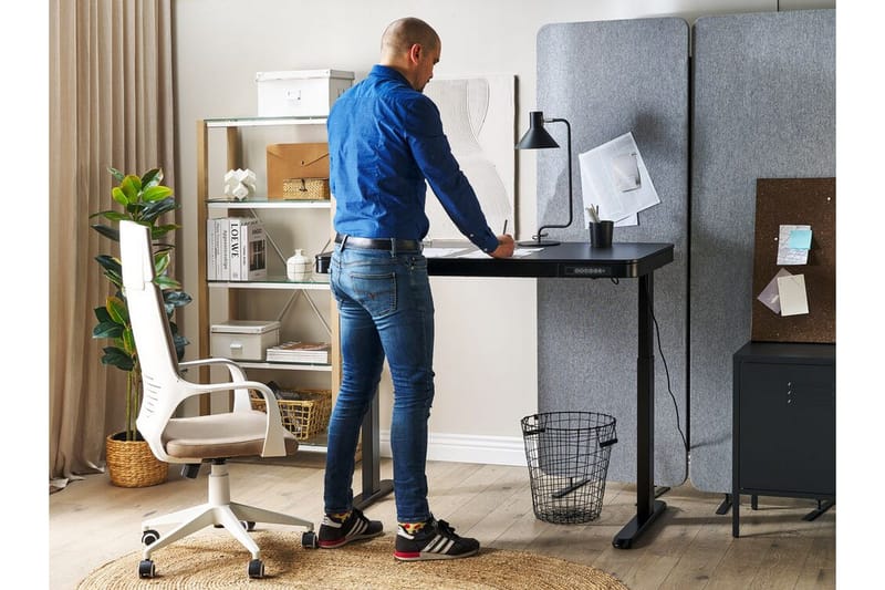 Farhan Työpöytä 60x120 cm - Musta - Huonekalut - Pöytä & ruokailuryhmä - Työpöytä - Tietokonepöytä