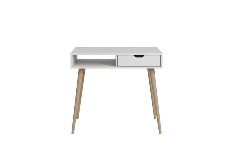 Gerard Kirjoituspöytä 60x90 cm - Valkoinen/Luonto - Huonekalut - Pöytä & ruokailuryhmä - Työpöytä - Tietokonepöytä