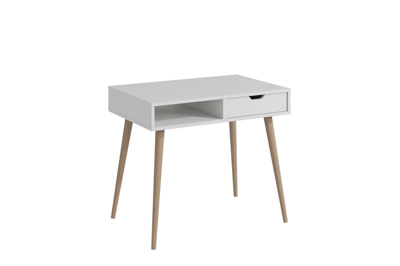 Gerard Kirjoituspöytä 60x90 cm - Valkoinen/Luonto - Huonekalut - Pöytä & ruokailuryhmä - Työpöytä - Tietokonepöytä