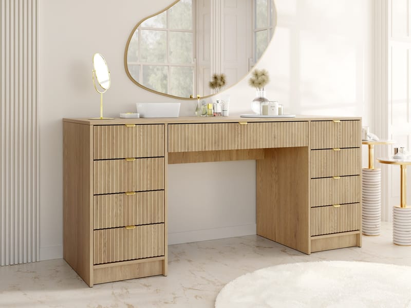 Gudelia-työpöytä 154 cm - ruskea - Huonekalut - Pöytä & ruokailuryhmä - Työpöytä - Tietokonepöytä