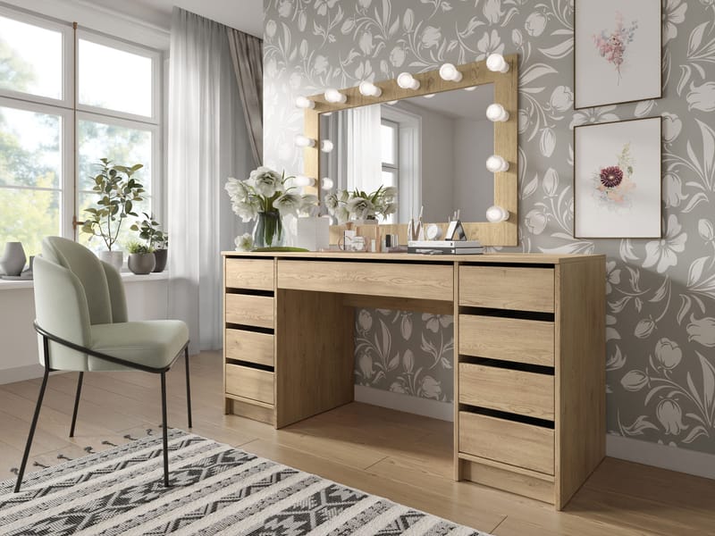 Harland-työpöytä 154 cm - vaaleanruskea - Huonekalut - Pöytä & ruokailuryhmä - Työpöytä - Tietokonepöytä