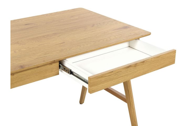 Hermsen Työpöyt�ä 120 cm 2 laatikkoa - Vaaleanruskea - Tietokonepöytä
 - Kirjoituspöytä