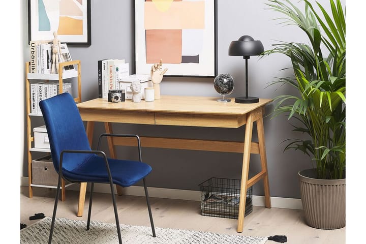 Hermsen Työpöytä 120 cm 2 laatikkoa - Vaaleanruskea - Tietokonepöytä
 - Kirjoituspöytä