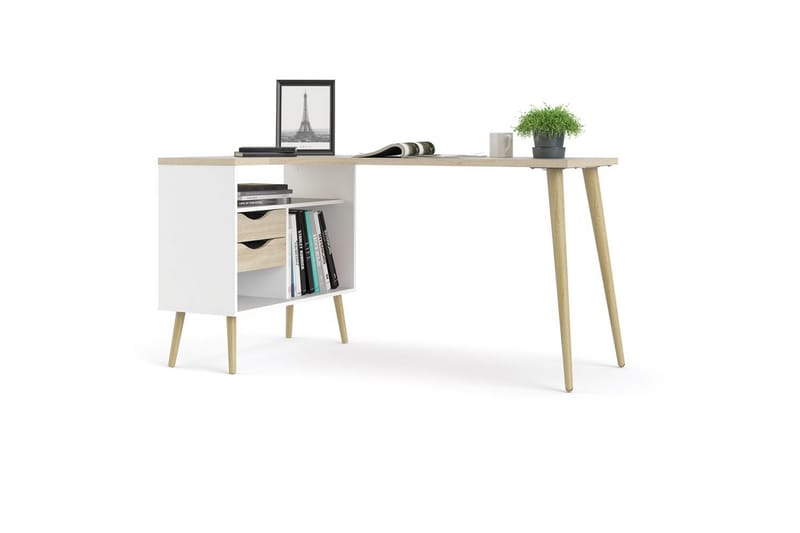 Hostafranc Kirjoituspöytä 81x145,1 cm - Luonnonväri - Huonekalut - Pöytä & ruokailuryhmä - Työpöytä
 - Tietokonepöytä