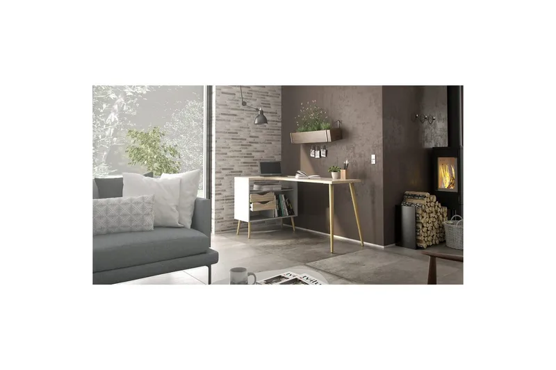 Hostafranc Kirjoituspöytä 81x145,1 cm - Luonnonväri - Huonekalut - Pöytä & ruokailuryhmä - Työpöytä
 - Kirjoituspöytä