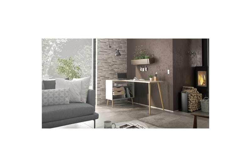 Hostafranc Kirjoituspöytä 81x145,1 cm - Luonnonväri - Huonekalut - Pöytä & ruokailuryhmä - Työpöytä - Kirjoituspöytä