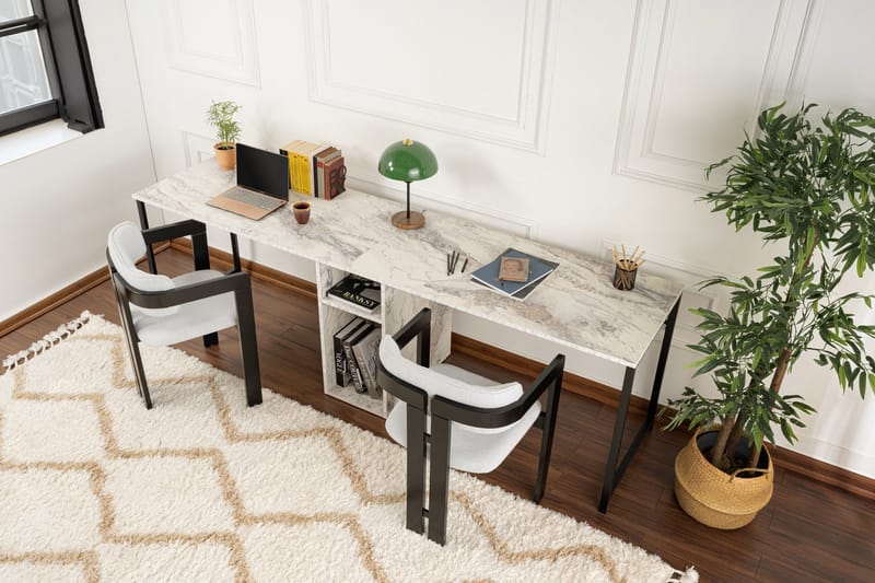 Hu Kirjoituspöytä 60x240 cm - Musta - Huonekalut - Pöytä & ruokailuryhmä - Työpöytä - Tietokonepöytä