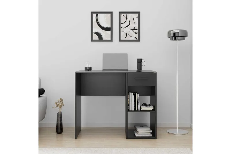 Kirjoitus- ja tietokonepöydät Kirjoituspöytä Matulca antrasiitti Antrasiitti - Huonekalut - Pöytä & ruokailuryhmä - Työpöytä - Tietokonepöytä