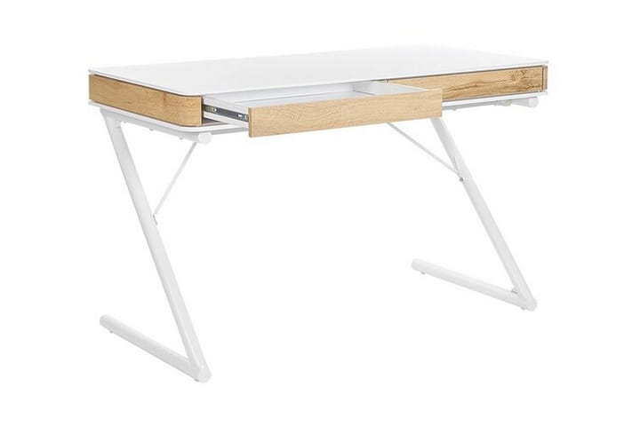 Kirjoituspöytä 120 x 60 cm Valkoinen Fontana - Valkoinen - Kirjoituspöytä - Tietokonepöytä