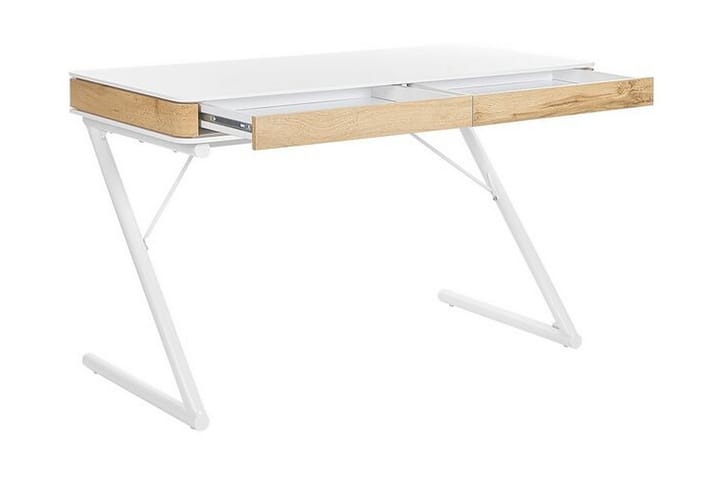 Kirjoituspöytä 120 x 60 cm Valkoinen Fontana - Valkoinen - Kirjoituspöytä - Tietokonepöytä