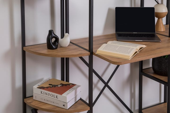 Kirjoituspöytä Aura 139 cm - Ruskea/Musta - Tietokonepöytä
 - Kirjoituspöytä