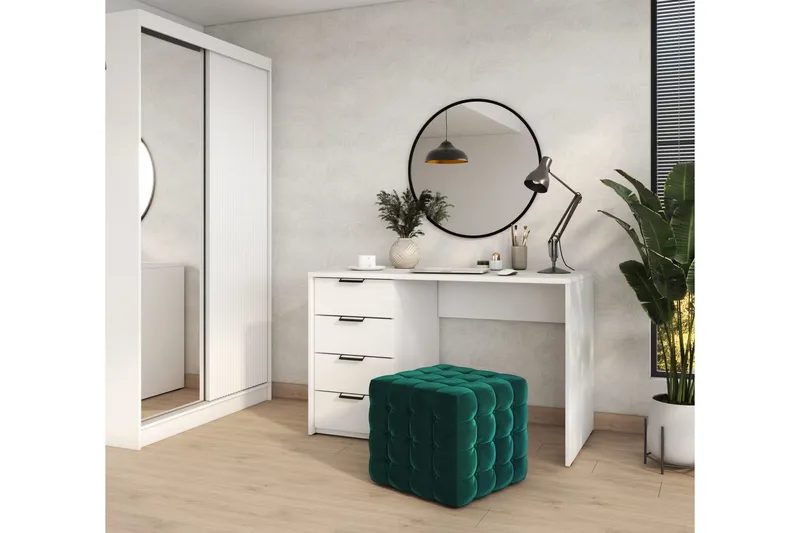 Kirjoituspöytä Barold 120x60 cm - Valkoinen - Huonekalut - Pöytä & ruokailuryhmä - Työpöytä - Tietokonepöytä