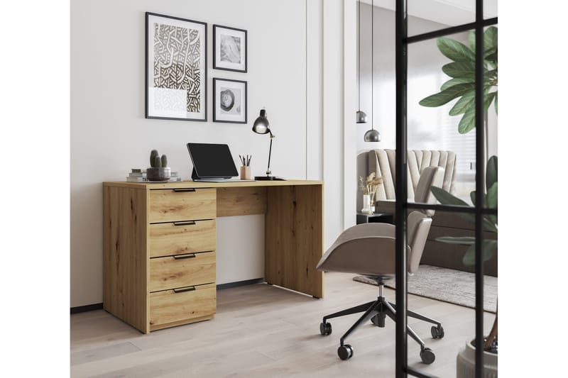 Kirjoituspöytä Barold 140x60 cm - Ruskea - Huonekalut - Pöytä & ruokailuryhmä - Työpöytä - Tietokonepöytä