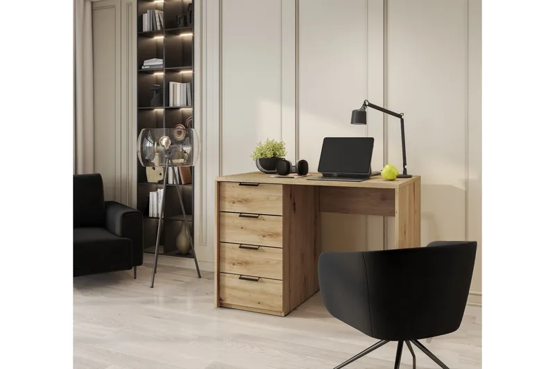 Kirjoituspöytä Barold 140x60 cm - Ruskea - Huonekalut - Pöytä & ruokailuryhmä - Työpöytä - Tietokonepöytä