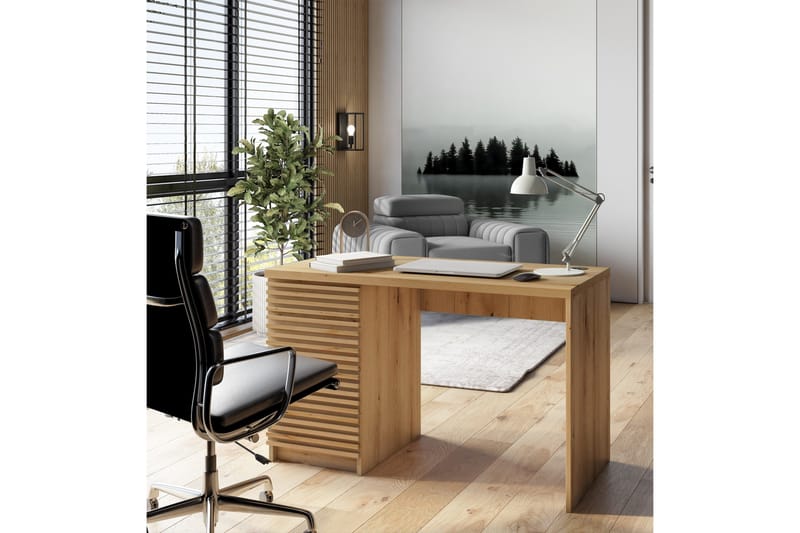 Kirjoituspöytä Bisett 120x60 cm - Ruskea - Huonekalut - Pöytä & ruokailuryhmä - Työpöytä - Tietokonepöytä