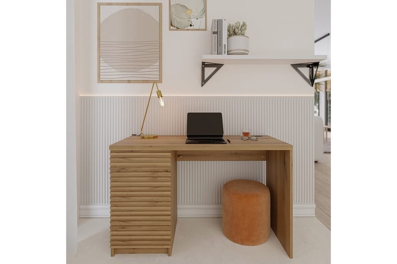 Kirjoituspöytä Bisett 120x60 cm - Ruskea - Huonekalut - Pöytä & ruokailuryhmä - Työpöytä - Tietokonepöytä