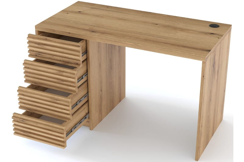 Kirjoituspöytä Bisett 120x60 cm - Ruskea - Huonekalut - Pöytä & ruokailuryhmä - Työpöytä - Tietokonepöytä