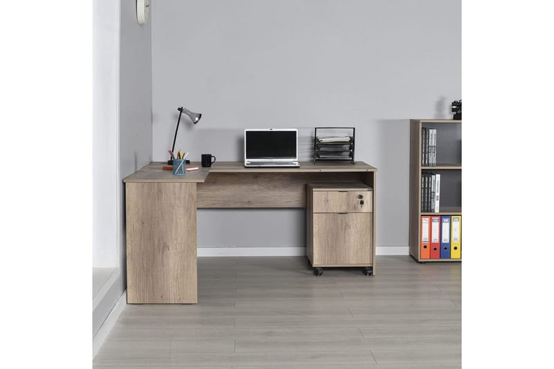 Kirjoituspöytä Focus Vaalea Pähkinäpuu - Vaalea Pähkinäpuu - Huonekalut - Pöytä & ruokailuryhmä - Työpöytä - Tietokonepöytä