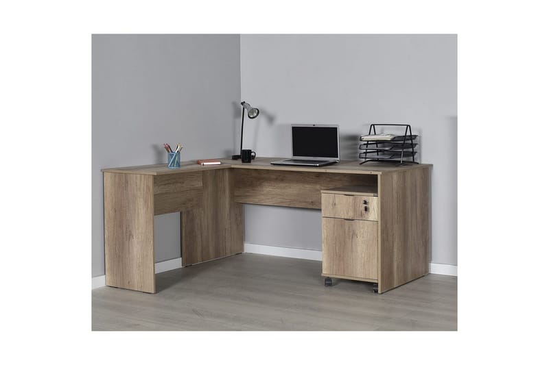 Kirjoituspöytä Focus Vaalea Pähkinäpuu - Vaalea Pähkinäpuu - Huonekalut - Pöytä & ruokailuryhmä - Työpöytä - Tietokonepöytä