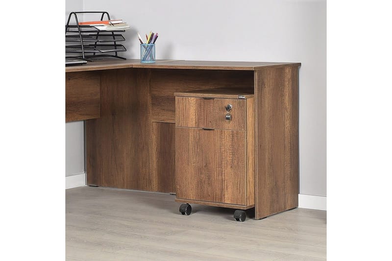 Kirjoituspöytä Focus Pähkinäpuu - Pähkinäpuu - Huonekalut - Pöytä & ruokailuryhmä - Työpöytä - Tietokonepöytä