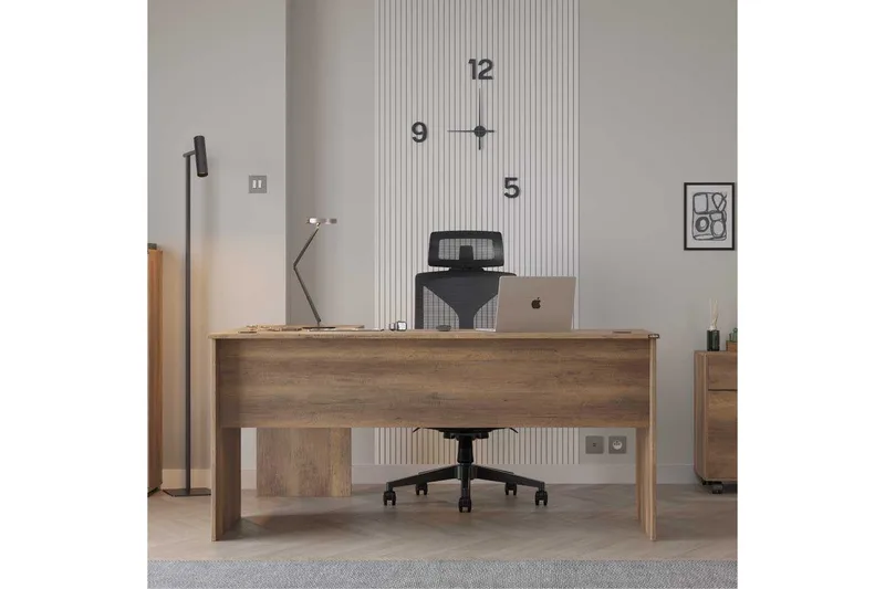 Kirjoituspöytä Focus Pähkinäpuu - Pähkinäpuu - Huonekalut - Pöytä & ruokailuryhmä - Työpöytä - Tietokonepöytä
