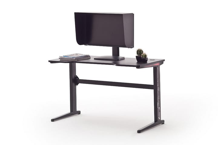 Gaming Kirjoituspöytä Banson Basic 2 120 cm - Musta - Tietokonepöytä
 - Kirjoituspöytä
