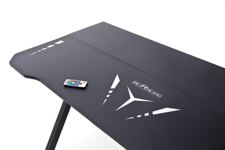 Gaming Kirjoituspöytä Banson Basic 4 120 cm - Lasi/Musta - Tietokonepöytä
 - Kirjoituspöytä