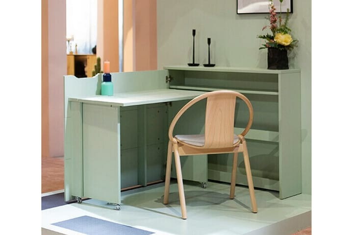 Kirjoituspöytä Grianan 136 cm - Vaaleanvihreä - Tietokonepöytä
 - Kirjoituspöytä