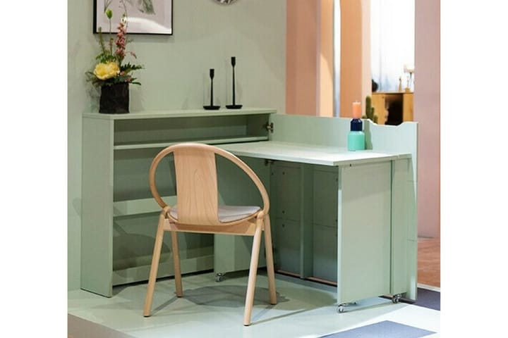 Kirjoituspöytä Grianan 136 cm - Vaaleanvihreä - Tietokonepöytä
 - Kirjoituspöytä