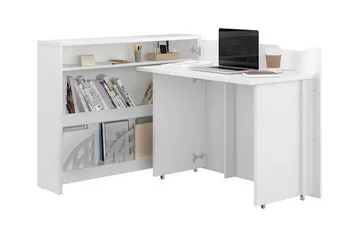 Grianan Skrivbord 136 cm White - Huonekalut - Pöytä & ruokailuryhmä - Työpöytä - Kirjoituspöytä - Kulmakirjoituspöytä