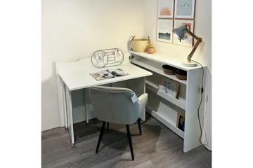 Grianan Skrivbord 136 cm White - Huonekalut - Pöytä & ruokailuryhmä - Työpöytä - Kirjoituspöytä - Kulmakirjoituspöytä