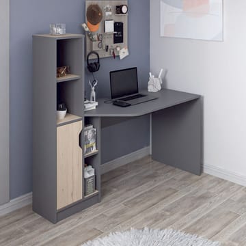 Kirjoituspöytä Kalune Design Viora (150 x 140 x 60 cm) Antrasiitinharmaa pähkinä - Antrasiitti/Pähkinä - Huonekalut - Pöytä & ruokailuryhmä - Työpöytä - Tietokonepöytä