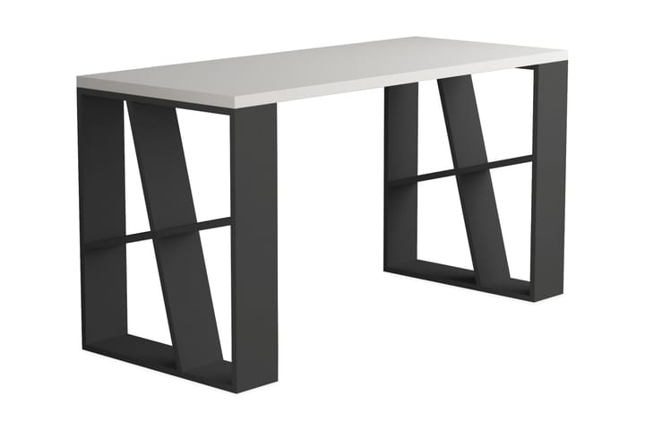 Kirjoituspöytä Adong 140 cm - Valkoinen/Tummanharmaa - Tietokonepöytä
 - Kirjoituspöytä