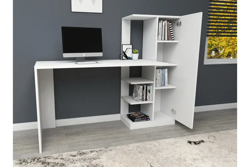 Kirjoituspöytä Andocester 120 cm - Valkoinen - Huonekalut - Pöytä & ruokailuryhmä - Työpöytä - Kirjoituspöytä