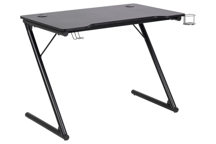 Kirjoituspöytä Annaleigh 100 cm med Mukipidike+Kuulokepidike - Musta/Matta Musta - Tietokonepöytä
 - Kirjoituspöytä