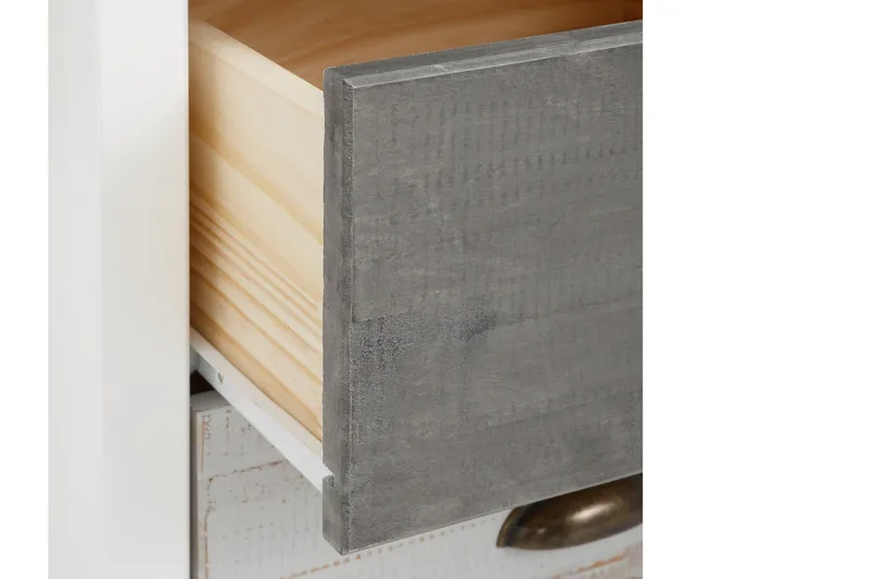 Kirjoituspöytä Ashmore 140 cm - Valk/Vaaleanharmaa/Tummanharm - Huonekalut - Pöytä & ruokailuryhmä - Työpöytä - Kirjoituspöytä