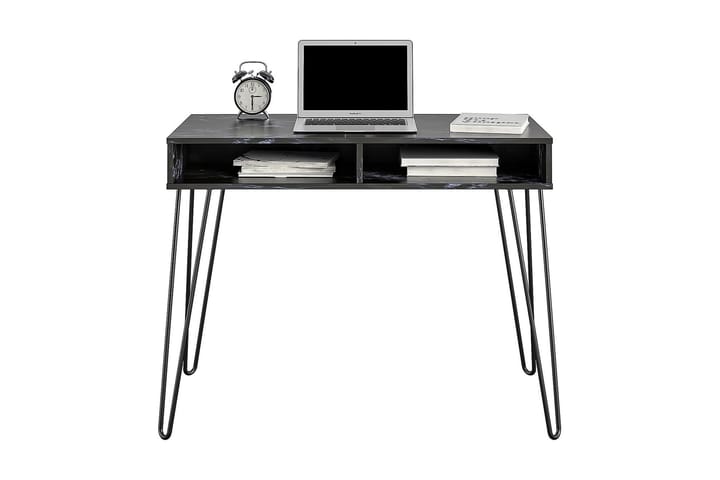 Kirjoituspöytä Athena 103 cm Marmorijäljitelmä/Musta - Novogratz - Tietokonepöytä
 - Kirjoituspöytä - Marmoripöydät